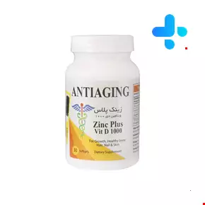 Antiaging Zinc Plus Vitamin D 1000  30 Softgels