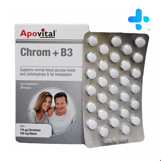 Apovital Chrom and B3  30 Tablets