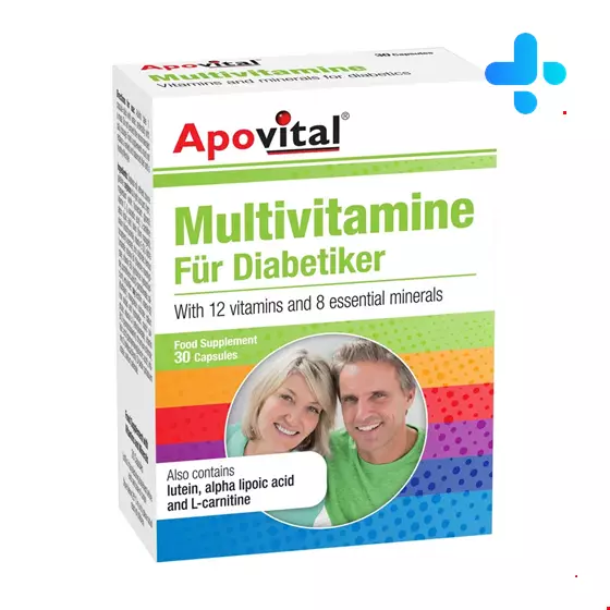 Apovital Multivitamine For Diabetics 30 Caps