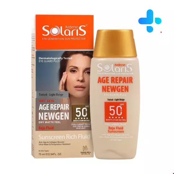 Ardene Solaris Age Repair Anti-Sun And Anti Wrinkle SPF50 Fluid 75 Ml