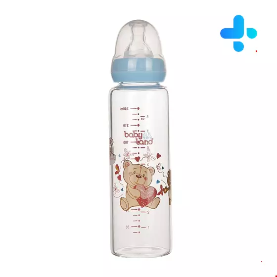 Baby Land Bottle Pyrex Code 470 For 6-18 Months 240 Ml
