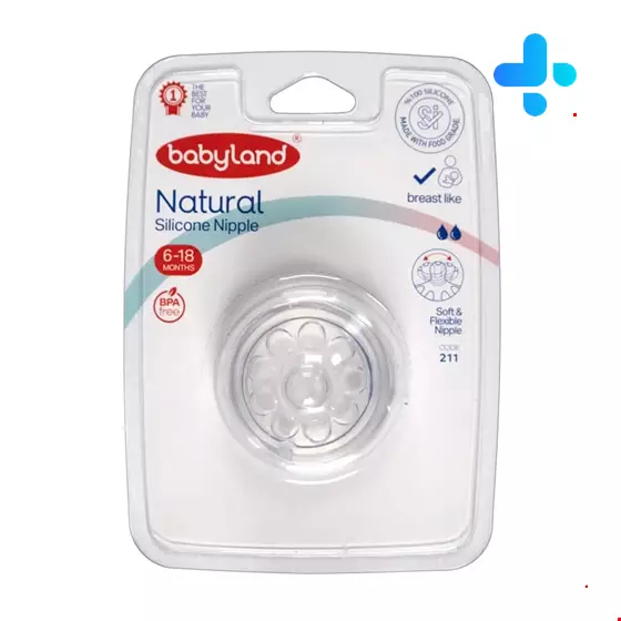 Baby land Natural Newbern silicone nipple code 211