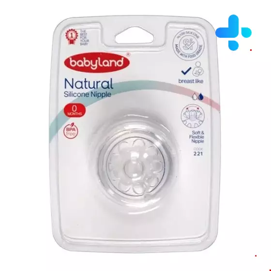 Baby land Natural Newbern silicone nipple code 221