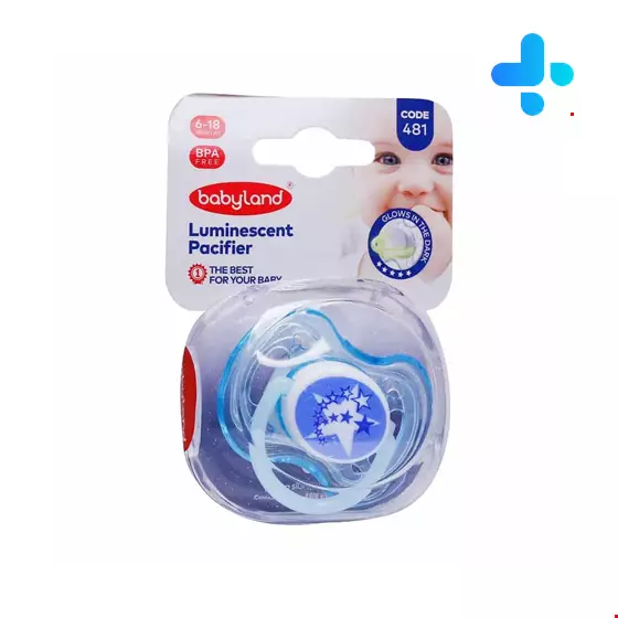Baby Land Nightlight Hazelnut Pacifier for Baby's 6 to 18 Month Code 481