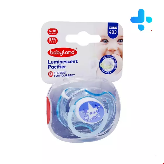 Baby Land Orthodontic Luminescent Pacifier 483