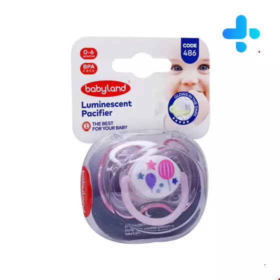 Baby Land Orthodontic Luminescent Pacifier 486