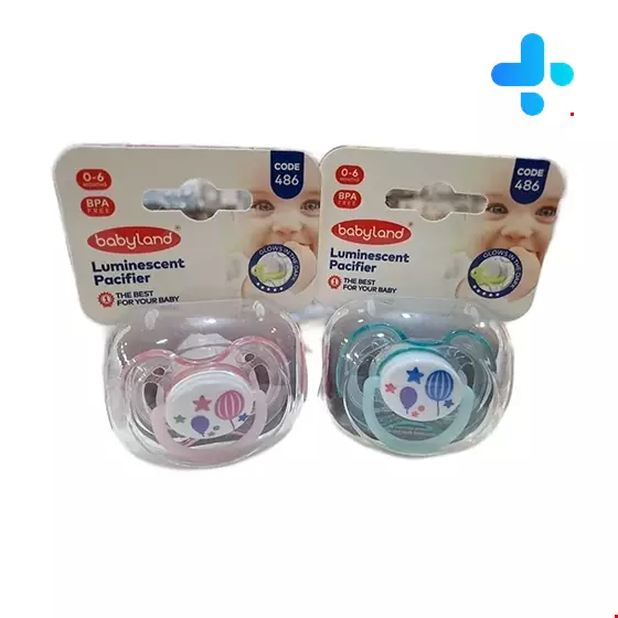 Baby Land Orthodontic Luminescent Pacifier 486