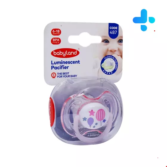 Baby Land Orthodontic Luminescent Pacifier 487