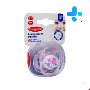 Baby Land Orthodontic Luminescent Pacifier 487