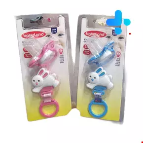 Baby Land Orthodontic Pacifier And Pacifier Holder For Children 6 to 18 Months Baby Land Code 276