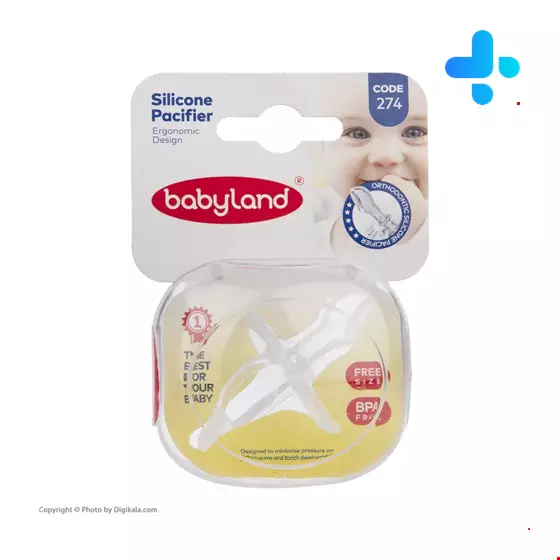 Baby Land All-Silicone Orthodontic Pacifier For Babies From Birth Code 274
