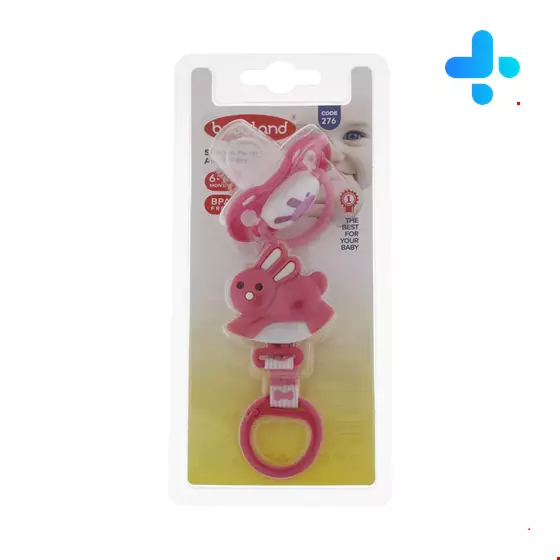 Baby Land Orthodontic Pacifier And Pacifier Holder For Children 6 to 18 Months Baby Land Code 276
