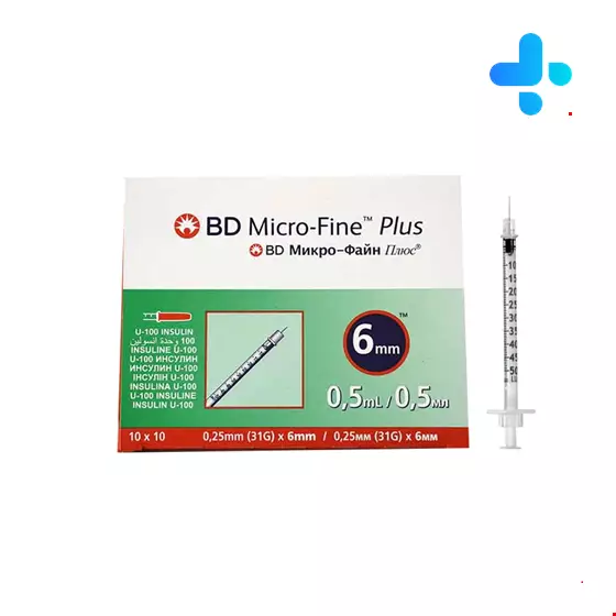 BD Micro-Fine Insulin Syringe 0.5 Ml 10 Pcs