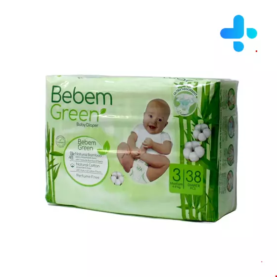 Bebem New Size 3 Pack of 38 Diaper