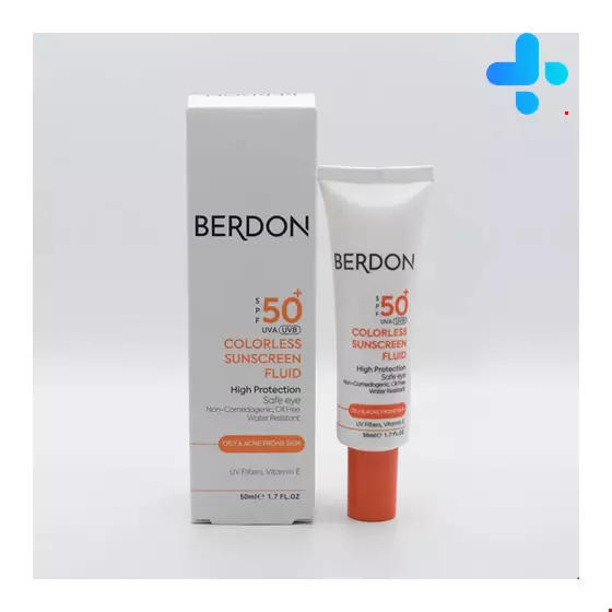 Berdon Colorless Sunscreen Fluid For Oily And Acne Prone Skin 50 Ml