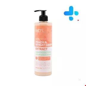 Biol Hair Mask Extract Peach And Wheat for Dry and Curly Hair 500 ml