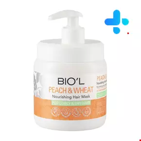 Biol Hair Mask Extract Peach And Wheat for Dry and Curly Hair 500 ml