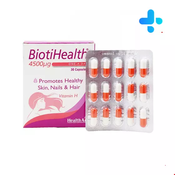 Biotin Capsules 30 pcs Beauty Health 4500 mcg Health Aid