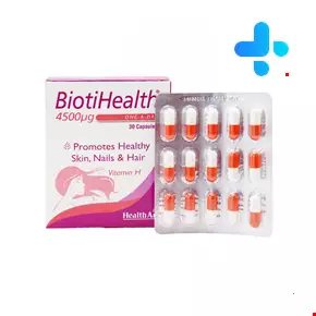 Biotin Capsules 30 pcs Beauty Health 4500 mcg Health Aid