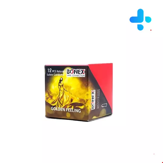 Bonex Natural Latex Condoms Golden Feeling 3 PCS