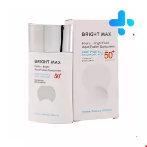 فلوئید ضد آفتاب آکوافیوژن هیدرا برایت SPF50 برایت مکس 50 میلی لیتری