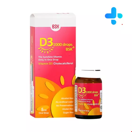 BSK D3 1000 Drops 5 ml