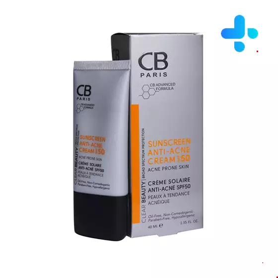 CB Paris Sunscreen Anti Acne SPF 50 Cream 40 Ml