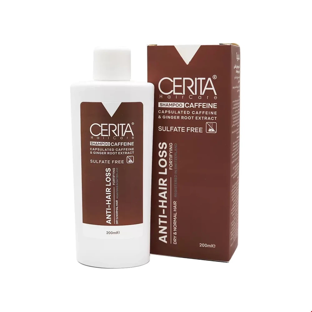 شامپو کافئین فاقد سولفات سریتا 200 میلی لیتری