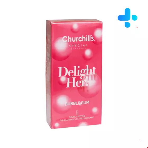 Churchills Delight Her Bubble Gum Condoms 12 Pcs