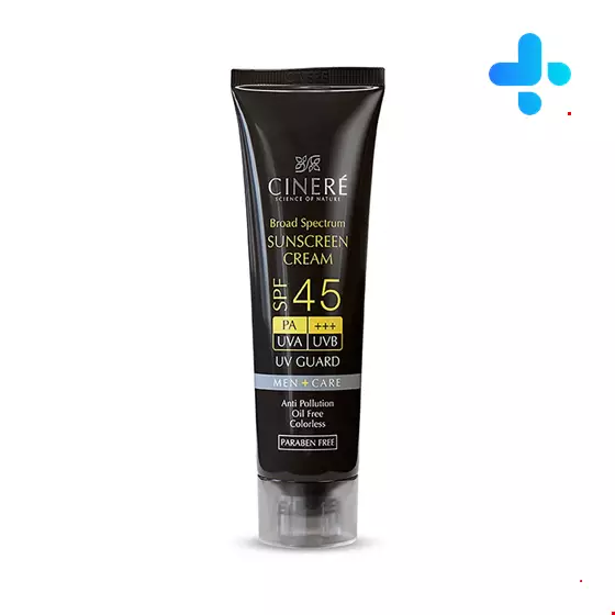Cinere Active Sunscreen Cream SPF45 For Men 50 ml