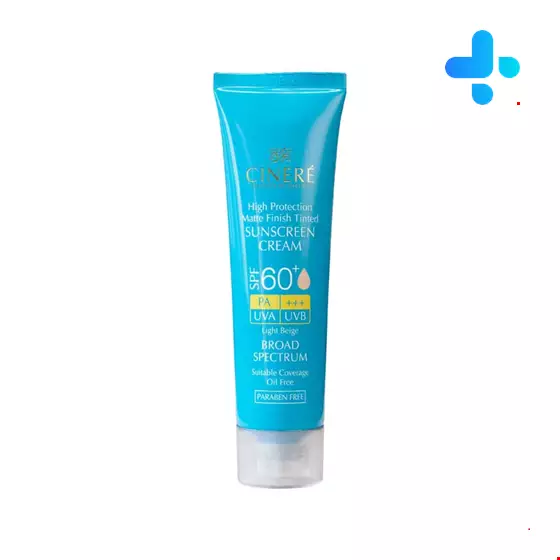 Cinere SPF60 Matte Tinted Sunscreen Cream 50 ml