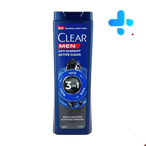 Clear Anti Dandruff Active Clean Men Shampoo 3 In 1