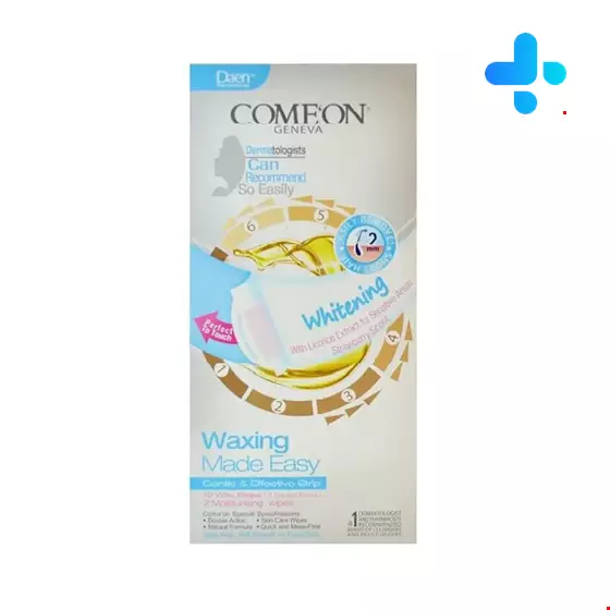 comeon wax strips for whitening 12 pieces