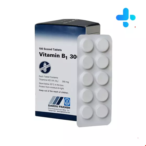 Daru Pakhsh Vitamin B1 300mg  100 tablets