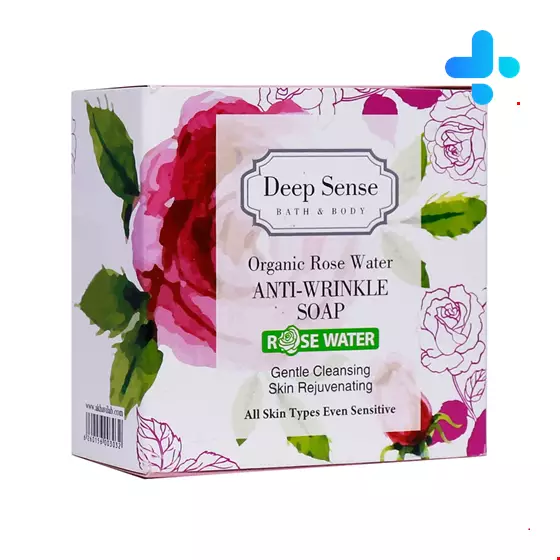 Deep Sense Organic Rose Water Anti Wrinkle Soap 75 Mg