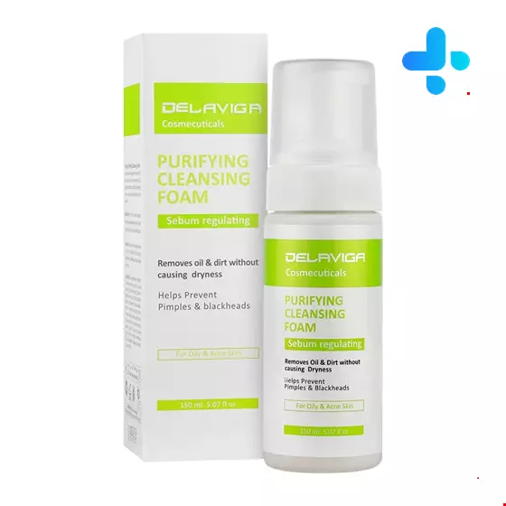 Delaviga Purifying Cleansing Foam Sebum regulating  150 ml