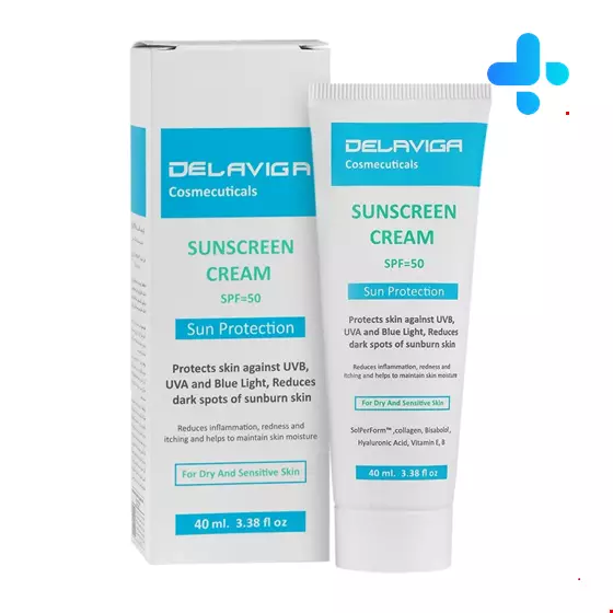 Delaviga Sunscreen Cream SPF 50 Sun Protection  40 ml