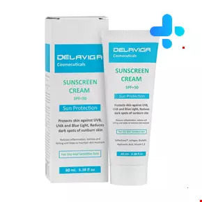 Delaviga Sunscreen Cream SPF 50 Sun Protection  40 ml