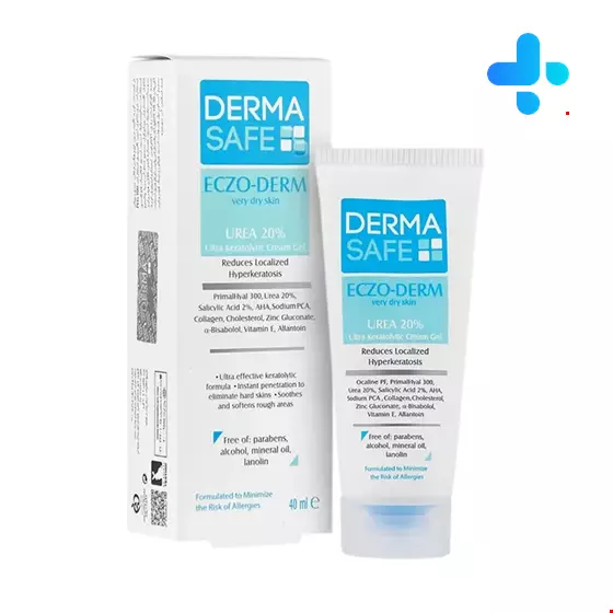 Derma Safe Eczo Derm Urea 20% Cream Gel For Very Dry, Eczema Prone & Atopic Skin 40 ml