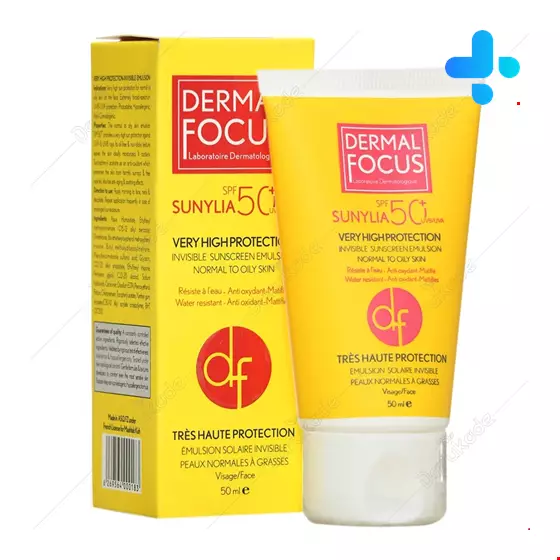Dermal Focus Sunylia Invisible sunscreen Emulsion For Oily Skin  50 ml