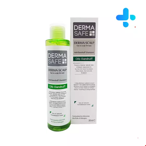 Dermasafe Derma Scalp Anti-Dandruff Shampoo For Oily Dandruff 200 Ml