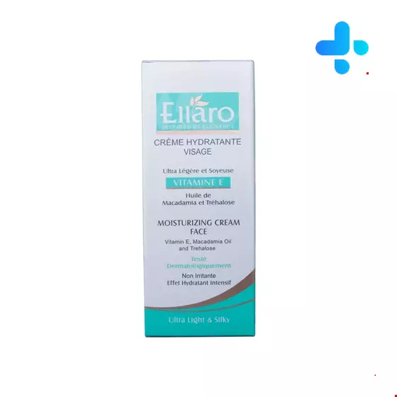 Ellaro Cream Hydratante Visage Vitamin E For All Skin 50 ml
