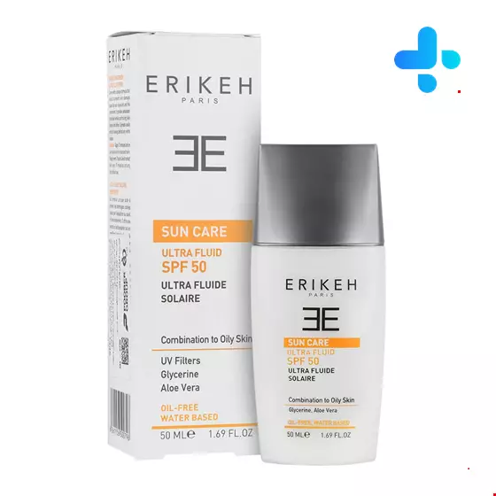 Erikeh Sunscreen Fluid  SPf 50 For Combination To Oily Skin  50 ml