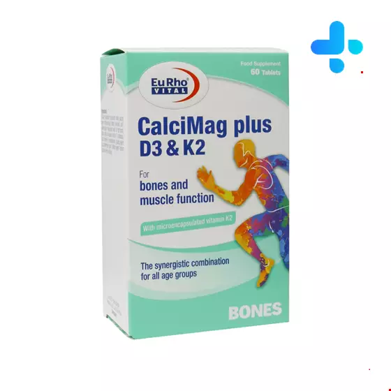 Eurho vital Calcimag Plus D3 And K2 60 Tablets
