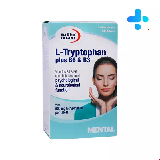 Eurho vital L Tryptophan Plus B6 And B3 60 Capsules
