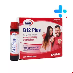 ویال خوراکی ویتامین ب12 پلاس یوروویتال 6 عددی