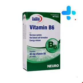 قرص ویتامین B6 یوروویتال 60 عددی