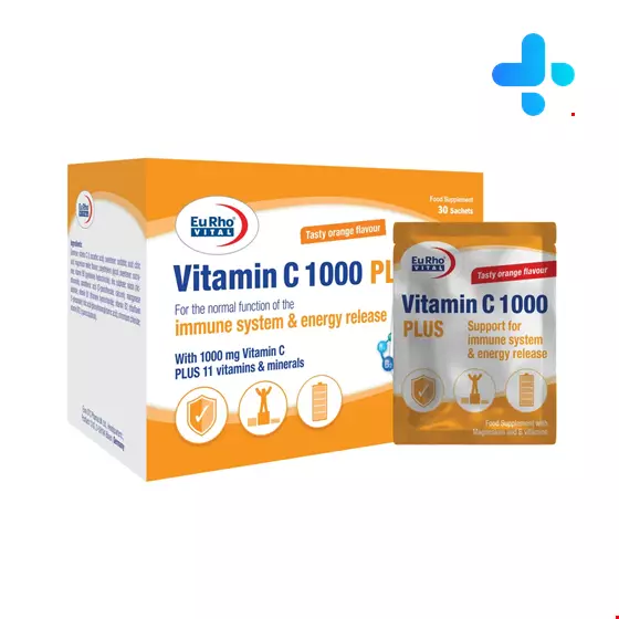 Eurho Vital Vitamin C 1000 mg Plus Sachets
