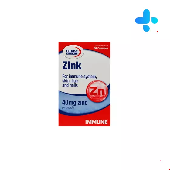 EuRho Vital Zink 40 mg 60 Capsules