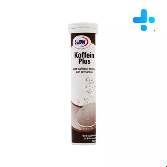 Eurhovital Koffein Plus 20 Effervescent Tablets